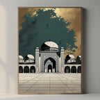Islamic Mosque Wall Art Printable, Elegant Mosque Architecture Decor, Islamic Digital Download Print