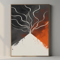 Abstract Volcano Wall Art Modern Minimal Printable Poster