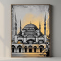 Blue Mosque Wall Art Istanbul Printable Architecture Poster