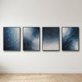 Constellation Wall Art Set of 4 | Celestial Star Map Prints | Modern Astronomy Decor | Digital Download