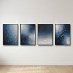 Constellation Wall Art Set of 4 | Celestial Star Map Prints | Modern Astronomy Decor | Digital Download