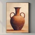 Minimal Ceramic Vase Wall Art Printable, Terracotta Vase Poster, Modern Pottery Decor, Scandinavian Neutral Print, Digital Download Print