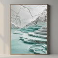 Travertine Wall Art Minimal Spa Landscape Printable Poster