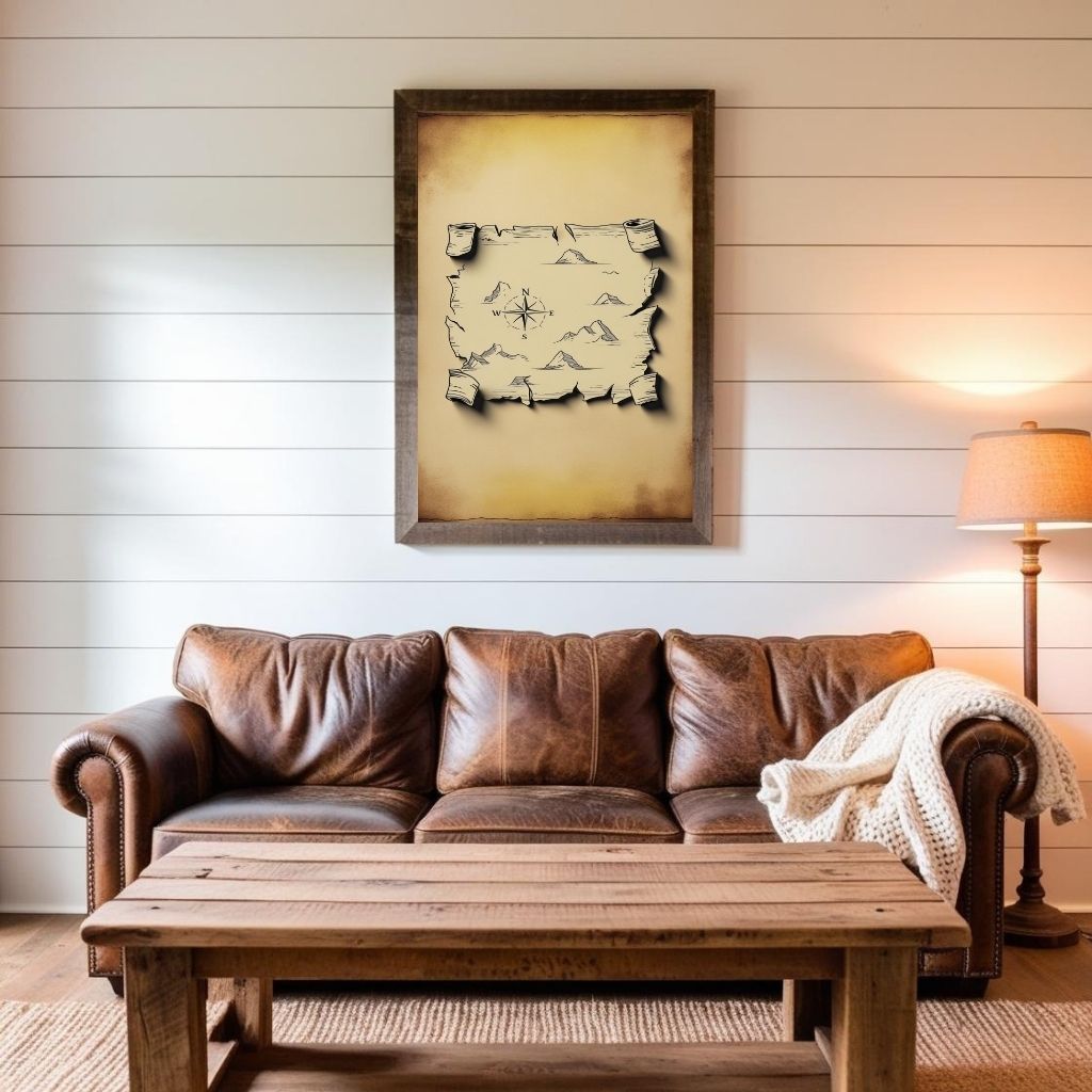 Ürün Adı  Vintage Treasure Map Wall Art Antique Printable Poster