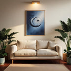 Moon Wall ArtMoon Wall Art Printable, Minimal Crescent Moon Poster, Celestial Decor, Digital Download Print