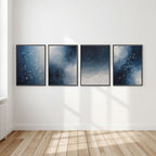 Constellation Wall Art Set of 4 | Celestial Star Map Prints | Modern Astronomy Decor | Digital Download