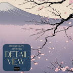 Cherry Blossom Wall Art Printable, Japanese Landscape Decor, Sakura Mountain Poster, Digital Download Print