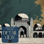 Islamic Mosque Wall Art Printable, Elegant Mosque Architecture Decor, Islamic Digital Download Print