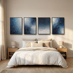 Constellation Wall Art Set of 4 | Celestial Star Map Prints | Modern Astronomy Decor | Digital Download