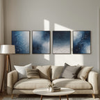 Constellation Wall Art Set of 4 | Celestial Star Map Prints | Modern Astronomy Decor | Digital Download